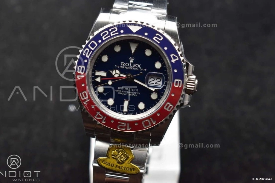 Dial Best 929 Factory Bold II Bracelet Gain Oyster 126719 BLRO 1:1 CHS Gold VR3285 Master GMT Weight Edition on Black 0215
